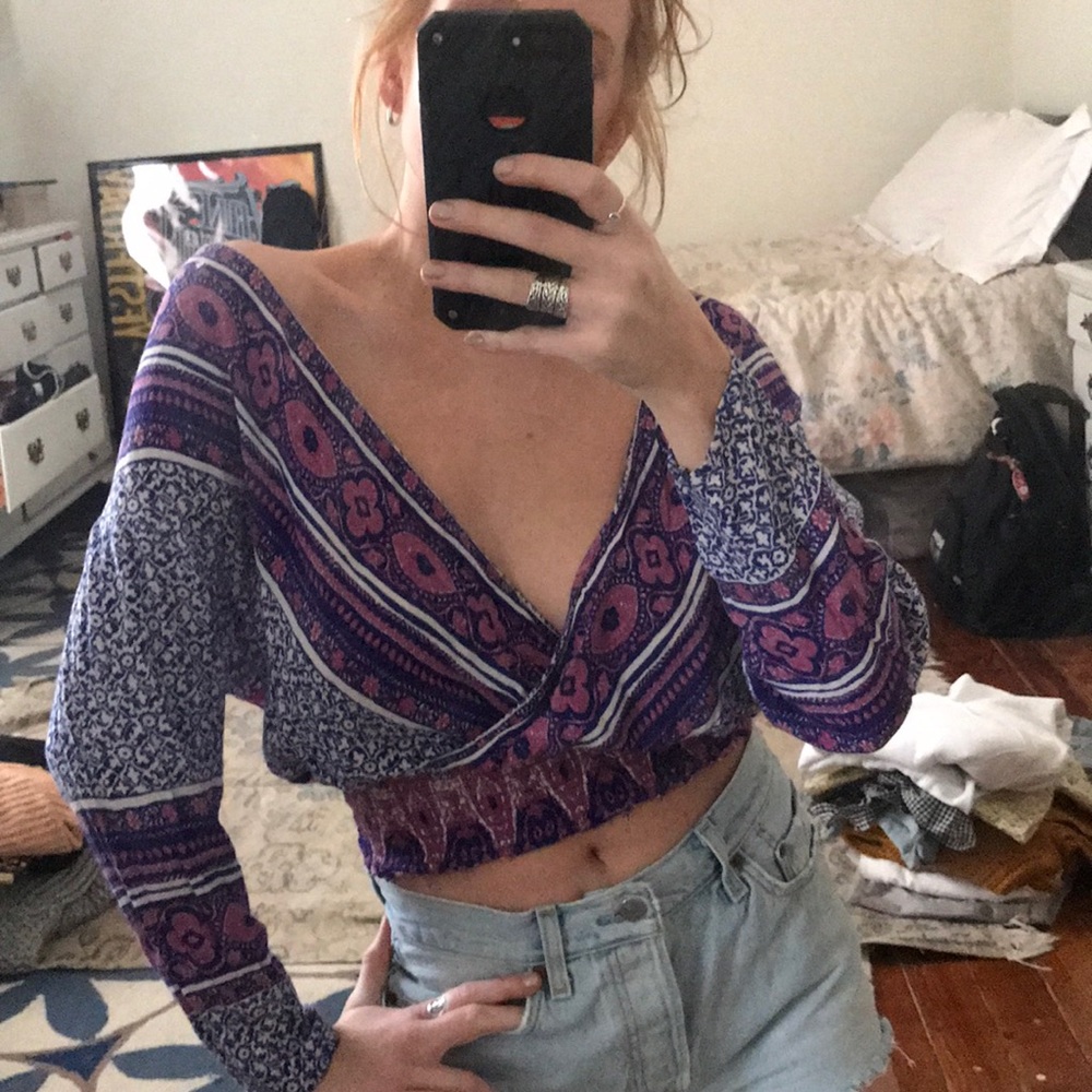 Free People Bohemian Surplus Blouse